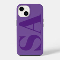 Modern purple minimal monogram