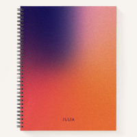 Modern Purple Orange Grainy Texture Gradient Ombre