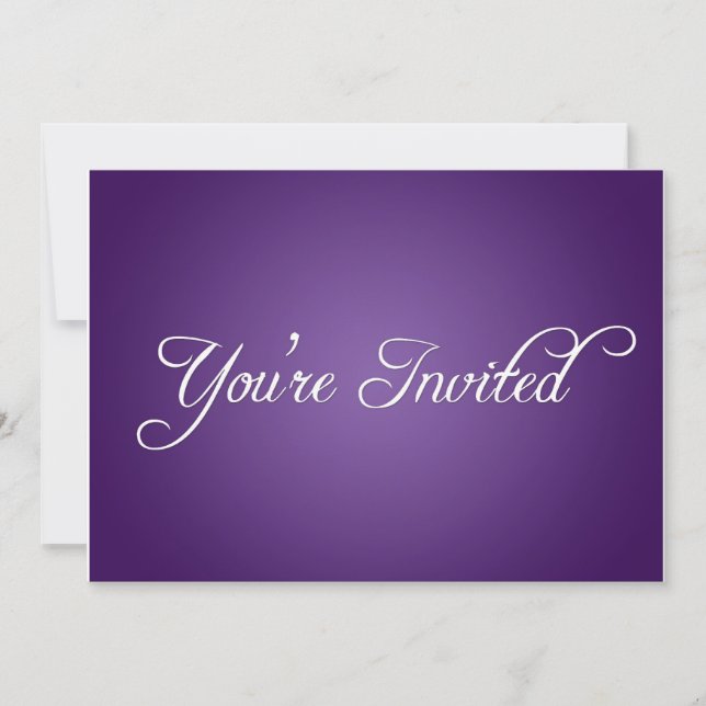 Modern Purple Party Invitation (Front)