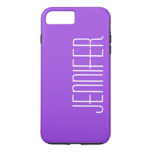 Modern Purple, Personalized, Custom Jumbo Name iPhone 8 Plus/7 Plus Case