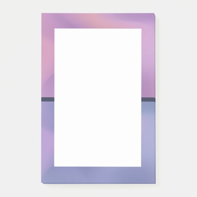 Modern Purple & Pink Swirling Abstract Design Post-it Notes (Front)
