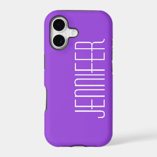Modern Purple, Simple Minimalist, Jumbo Name