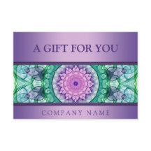 Modern purple waterlily mandala