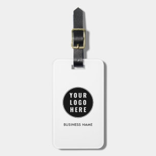 Modern QR Code Business Logo Minimalist Luggage Tag
