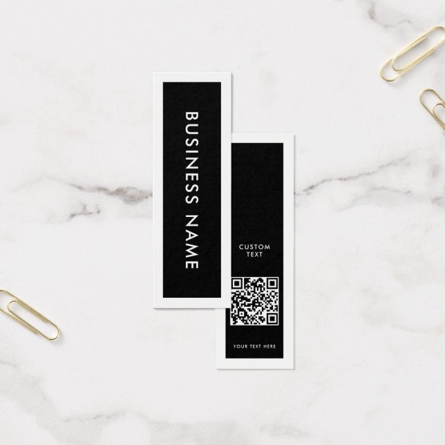 Modern QR Code Clothing Label Hang Tag (Office)