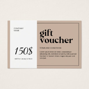 Modern QR Code Gift Voucher