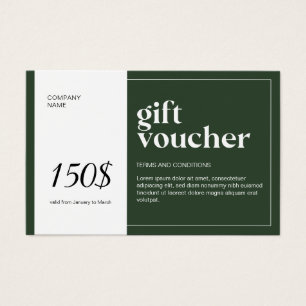 Modern QR Code Gift Voucher
