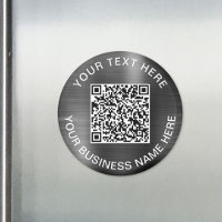 Modern QR Code Promotional Silver