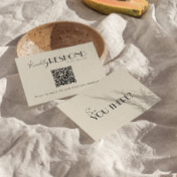 Modern QR Code Retro French Whimsical Wedding