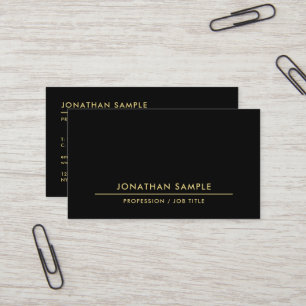 Modern QR Code Template Custom Elegant Black Business Card