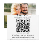 Modern QR Photo Wedding RSVP Enclosure Card