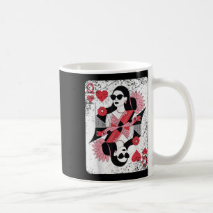 Modern Queen Of Hearts Playing Card  Coffee Mug