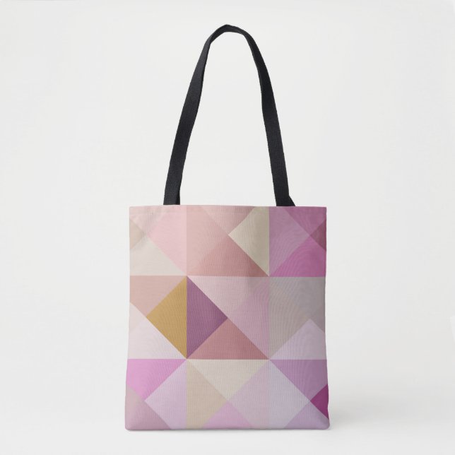 Modern Quilt Style 2 Medium Big Tote Bag (Front)