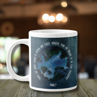 Modern Quote Night Sky Contemplative Inspiration Large Coffee Mug