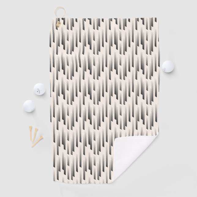 Modern Rain Pattern Golf Towel (InSitu)
