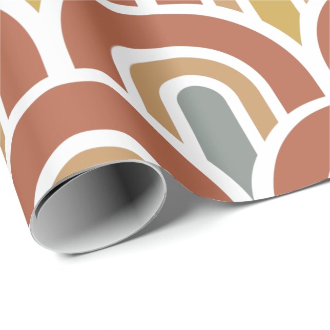 Modern rainbow design Wrapping Paper (Roll Corner)