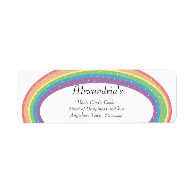 Modern Rainbow Gender Neutral Shower Invitation (Front)