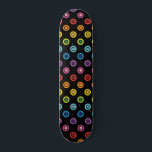 Modern Rainbow Glitter Dot Shimmer Pattern Skateboard<br><div class="desc">This modern design features a colourful rainbow glitter dot pattern #skate #skateboard #skateboarding #skater #sports #fun #outdoor #rainbow #glitter #girly #lgbt #pride</div>