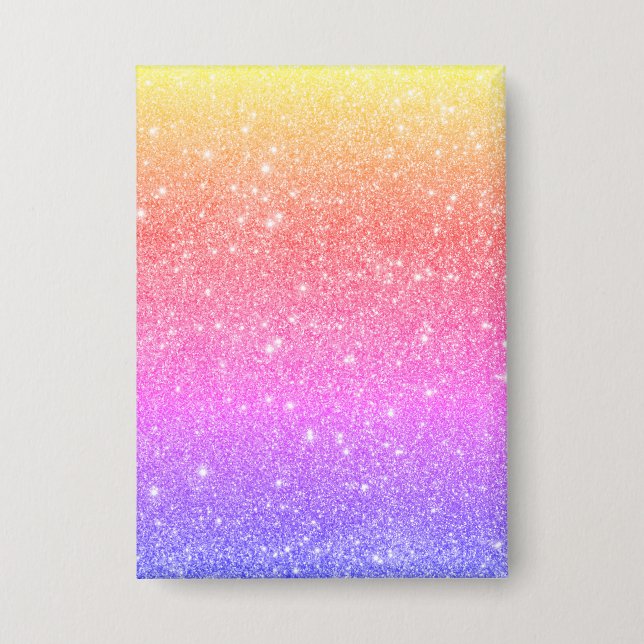 Modern Rainbow Glitter Glam  (Front)
