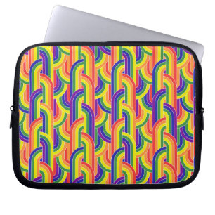 Modern Rainbow Pattern Laptop Sleeve