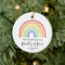Modern Rainbow Personalized 1st Xmas Family of 4