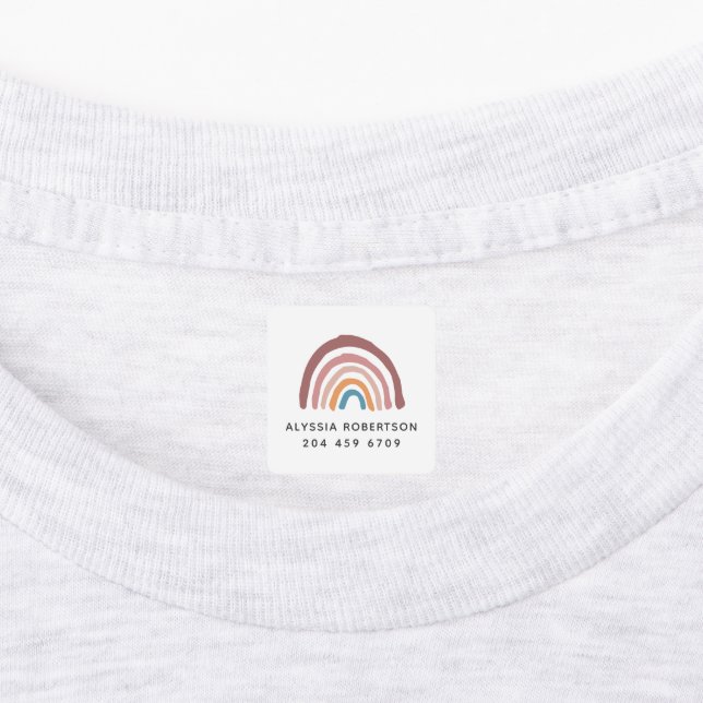 Modern Rainbow Typography Cute Kids (Affixed)