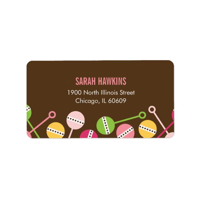 Modern Rattles Address Labels (Front)