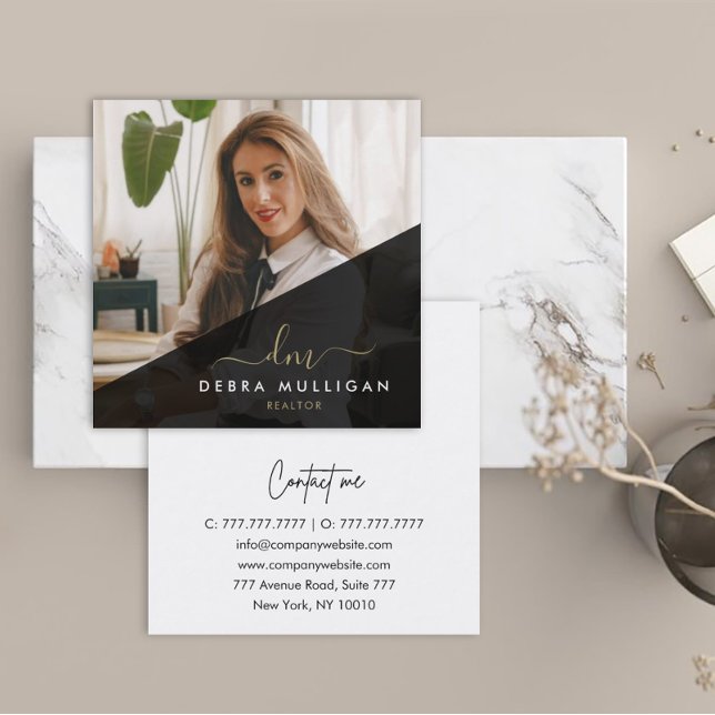 Modern Real Estate Agent Business Card  (Creator Uploaded)