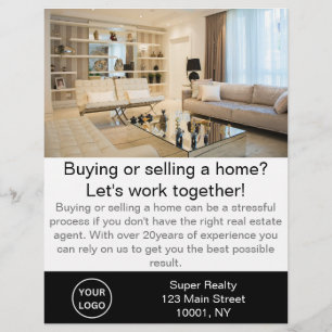 Modern Real Estate Agent Customizable  Flyer