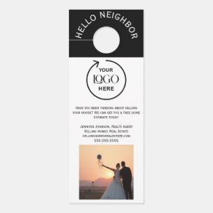 Modern Real Estate Agent Door Hanger