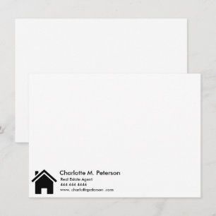 Modern Real Estate Agent House Realtors Card