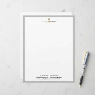 Modern Real Estate Agent Letter Head Stationery