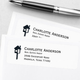 Modern Real Estate Agent Return Address