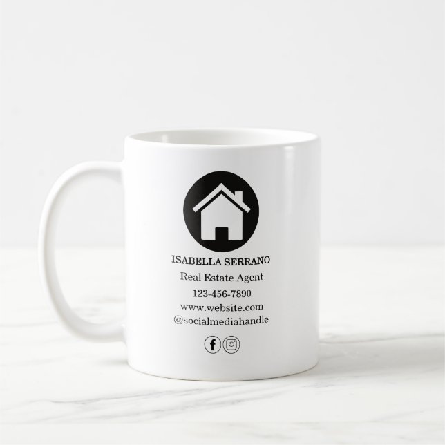 Modern Real Estate  Coffee Mug (Left)