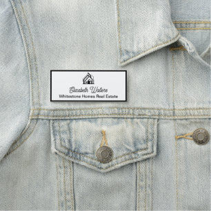 Modern Real Estate Company Customized Realtor Name Tag
