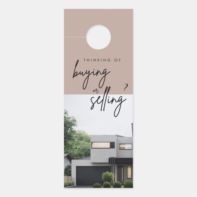 Modern Real Estate Marketing Door Hanger (Front)