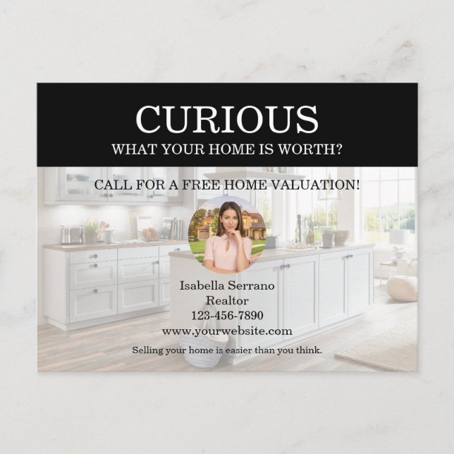 Modern Real Estate Open House Marketing Postcard (Front)