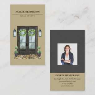 Modern Real Estate Photo Business Card