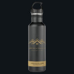 Modern Real Estate Promotional Realtor Logo 710 Ml Water Bottle<br><div class="desc">Elevate Your Real Estate Brand with Premium Promotional Items! Ensure your clients never forget your name with personalized steel water bottle. Perfect for jotting down property details and contact information, these note pads keep you top of mind. Make a statement of professionalism with custom-branded items. Impress clients with a polished...</div>