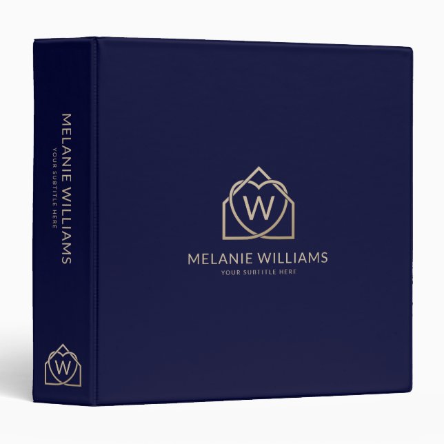 Modern Real Estate Promotional Realtor Logo Binder (Front/Spine)