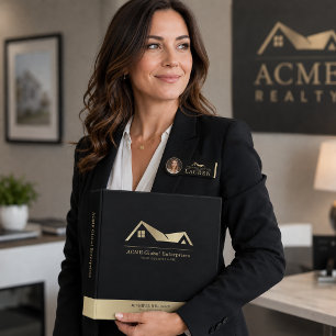 Modern Real Estate Promotional Realtor Logo Binder