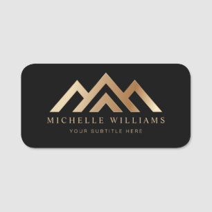 Modern Real Estate Promotional Realtor Logo Name T Name Tag