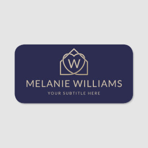 Modern Real Estate Promotional Realtor Logo Name Tag