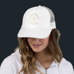 Modern Real Estate Promotional Realtor Logo Trucker Hat<br><div class="desc">Elevate Your Real Estate Brand with Premium Promotional Items! Ensure your clients never forget your name with personalized Trucker Hat. Perfect for jotting down property details and contact information, these note pads keep you top of mind. Make a statement of professionalism with custom-branded items. Impress clients with a polished presentation...</div>