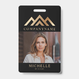 Modern Real Estate Promotional Realtor Name Tag Ba Badge