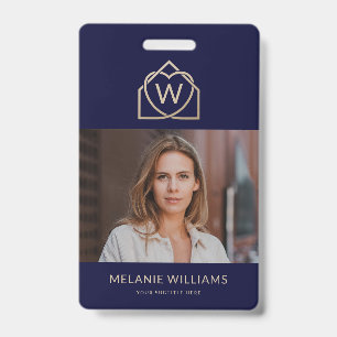 Modern Real Estate Promotional Realtor Name Tag Badge