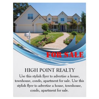 modern real estate flyer