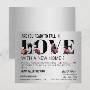 Modern Realtor Farming Promotional Valentine's Day Holiday Card