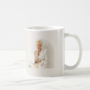 Modern Realtor Name Badge with Photo Arch Elegant Coffee Mug