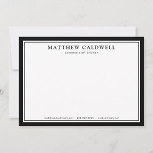 Modern Realtor Personalized Stationery Simple Card